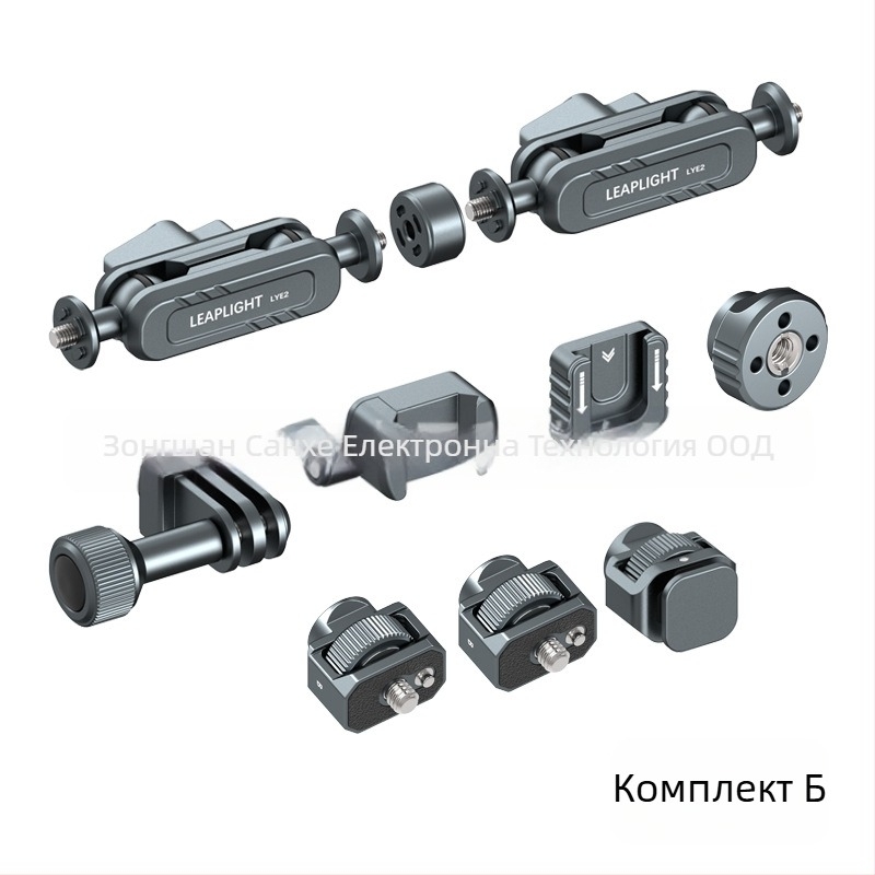 LEAPLIGHT Метален настолен държач-манипулатор, разширяем, универсален за телефони, таблети и камери — алуминиев сплав