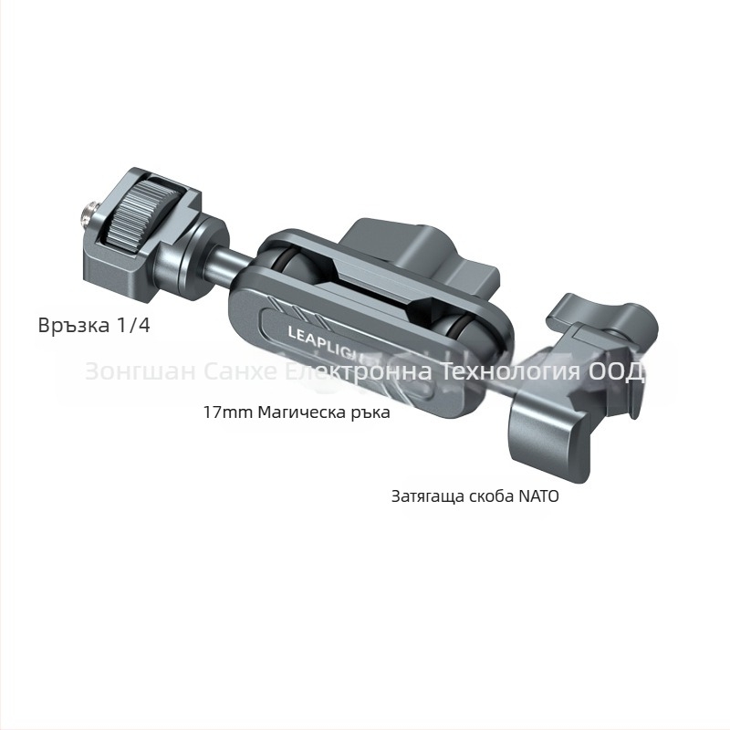 LEAPLIGHT Метален настолен държач-манипулатор, разширяем, универсален за телефони, таблети и камери — алуминиев сплав