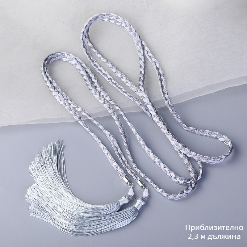 Унисекс колан с ресни и нефритова висулка, древен стил, Miyagi вариация, зима 2023, индивидуално опакован