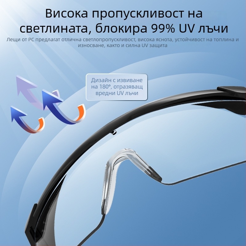Защитни очила Shield SG-60002, поликарбонат, антипръски, защита от прах