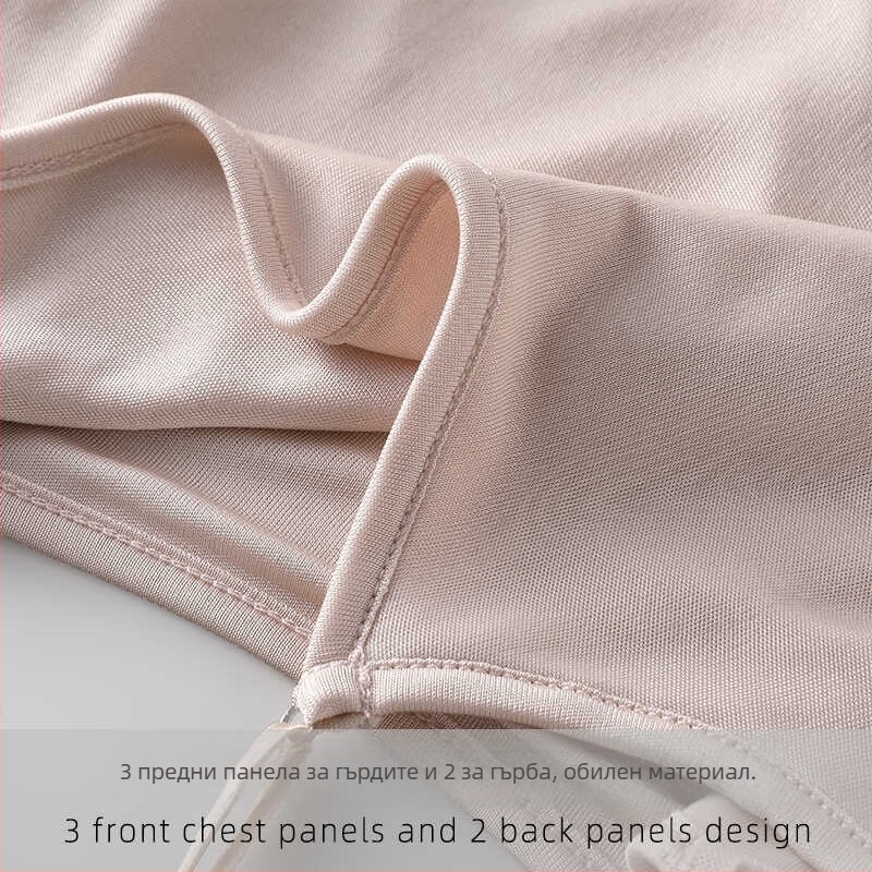 Копринен потник с Mulberry коприна — безшевен еднослоен дизайн, жилет стил, дишаща за лято 2024