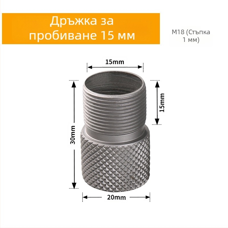 3-в-1 пробивник за дупки и локатор за дървени клинове, инструмент за дървообработване, неръждаема стомана, комплект от 1 бр., обхват 4-15, New Wu Tools, за дома