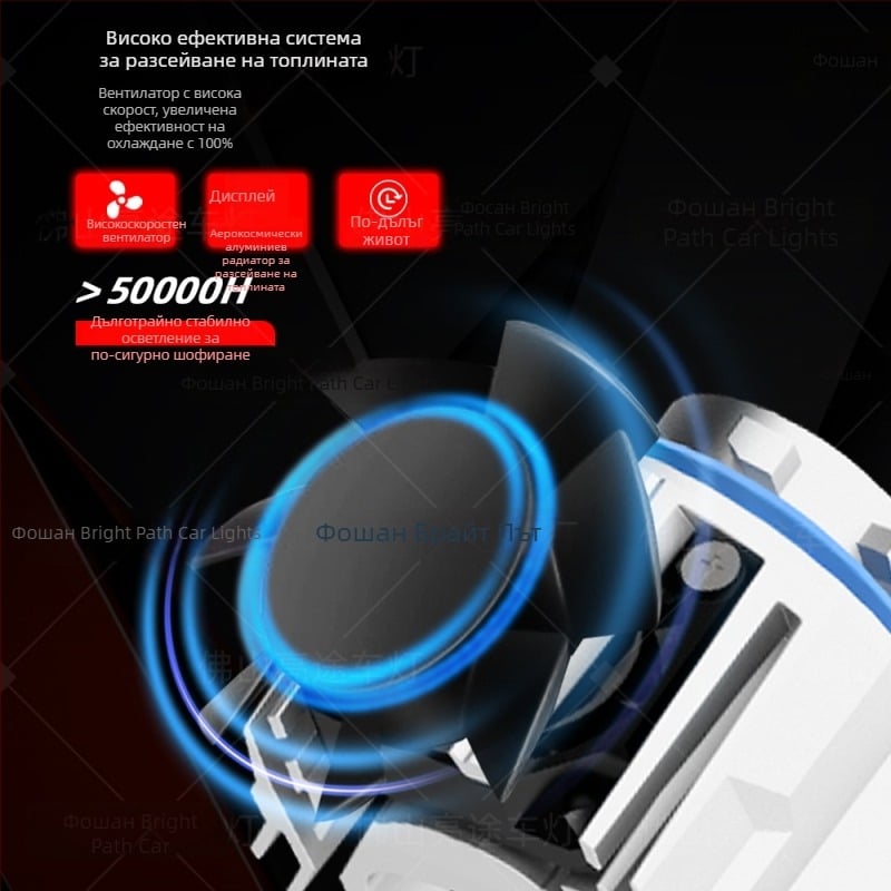 LED предни светлини за мъгла за Honda Civic, Accord и Prius — модел L13, 52W, 13V, съвместими с L1B/LW5B