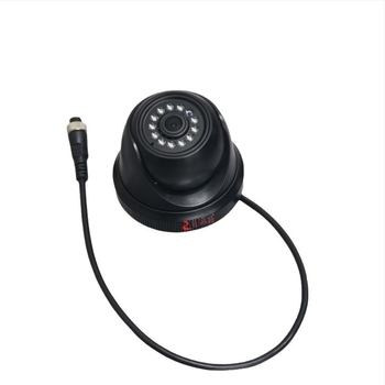 Автомобилна инфрачервена полусферична камера за четириканално наблюдение (1080P, AHD, 12-24V, 90° регулираем ъгъл, ABS корпус)