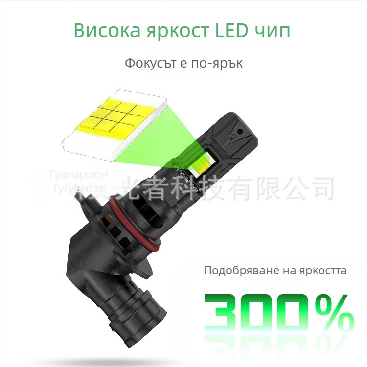 Комплект LED фар за предна светлина на автомобил — мулти-моделна съвместимост (H1/H3/H4/H7/H11/9005/9006/9012), 6000K, 35W, 12-24V, IP67