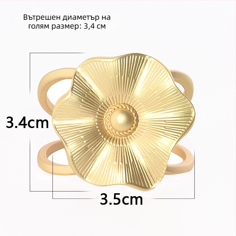 Обков за колан за палто и шал – сплав, матов финиш, женски минималистичен стил, циркониево вграждане, електроплакиран