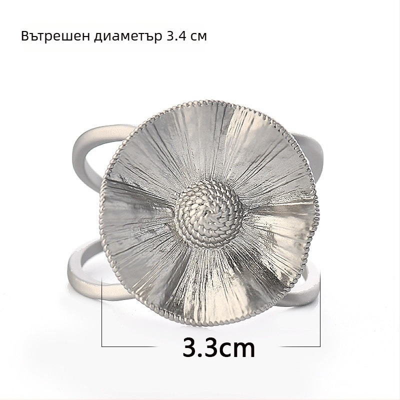 Обков за колан за палто и шал – сплав, матов финиш, женски минималистичен стил, циркониево вграждане, електроплакиран