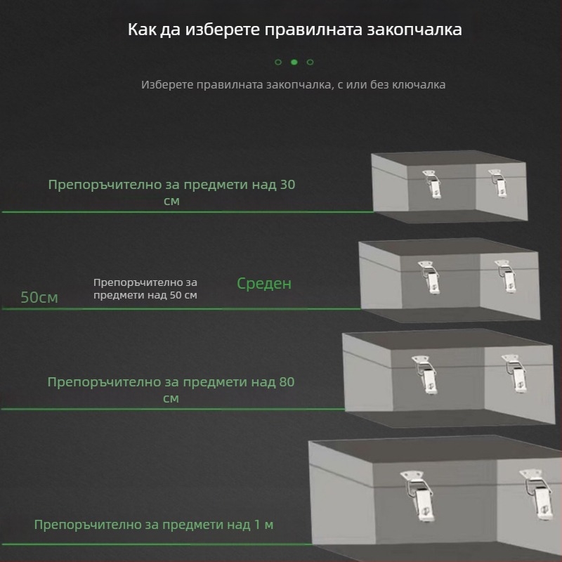 Duckbill buckle за кутии за инструменти от неръждаема стомана, 150 g, с печатано лого, персонализация налична