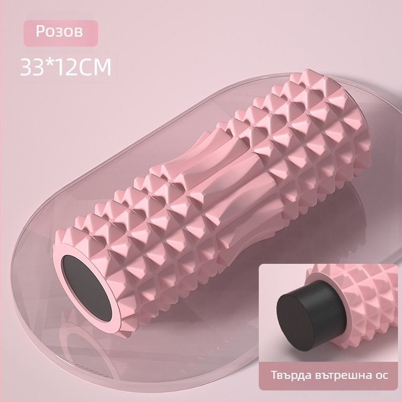 Плътен пенопластов валяк със шипове, валяк за масаж на гърба, йога оборудване, XINJIFU, PVC вътрешна тръба, EVA външен слой