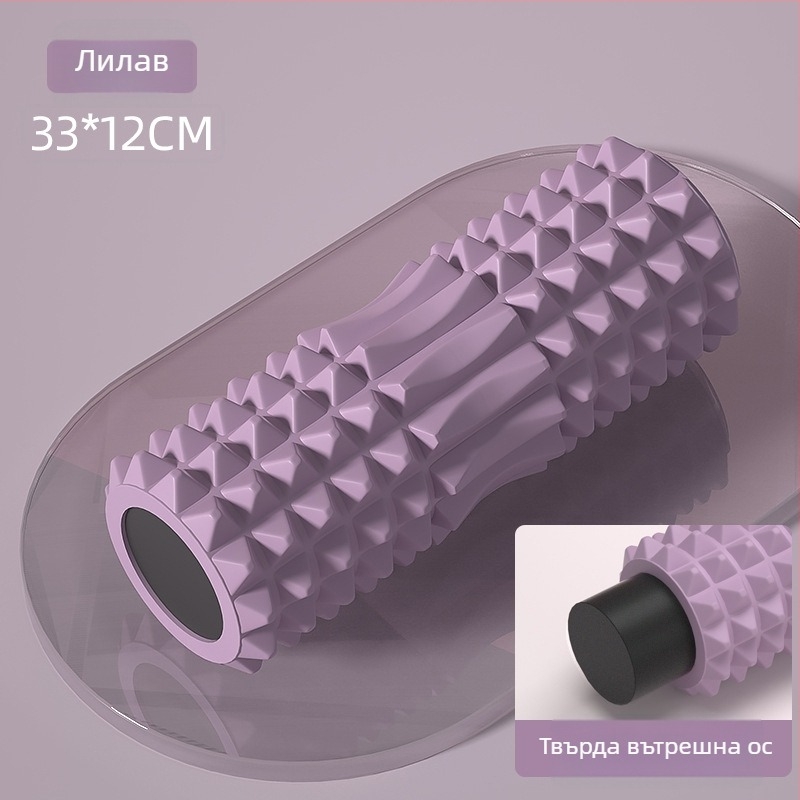 Плътен пенопластов валяк със шипове, валяк за масаж на гърба, йога оборудване, XINJIFU, PVC вътрешна тръба, EVA външен слой