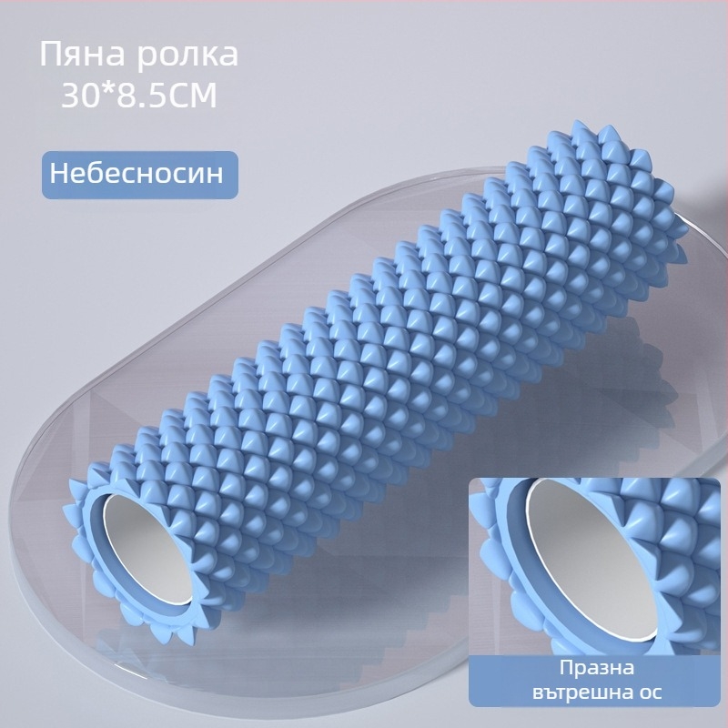 Плътен пенопластов валяк със шипове, валяк за масаж на гърба, йога оборудване, XINJIFU, PVC вътрешна тръба, EVA външен слой