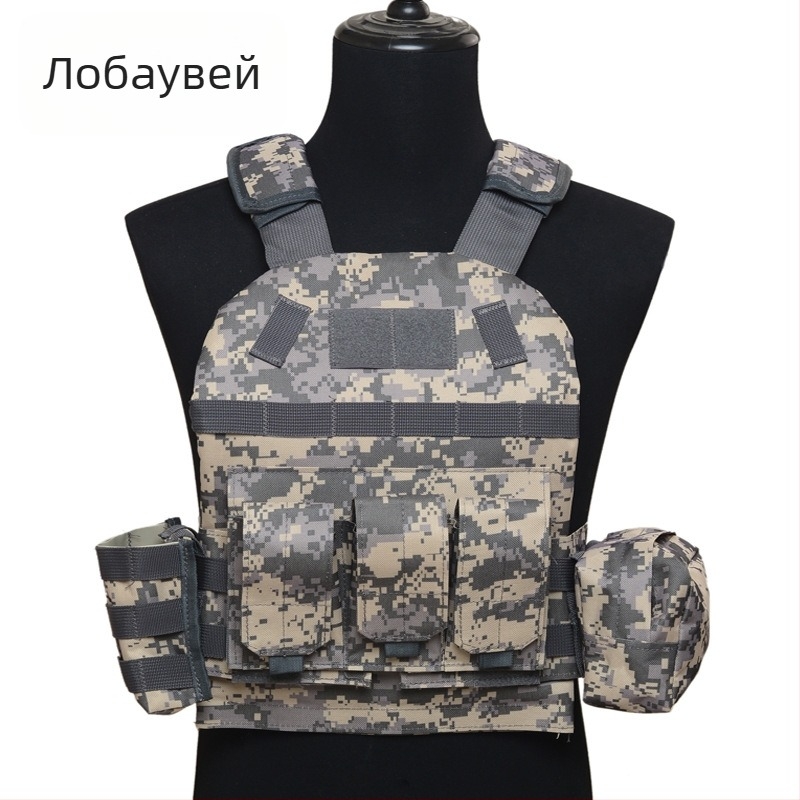 Детска тактическа жилетка: лека, камуфлажен принт, дишаща, водоустойчива