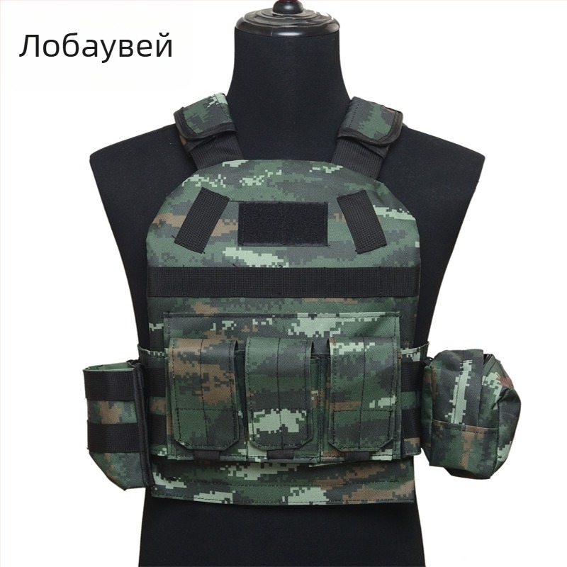 Детска тактическа жилетка: лека, камуфлажен принт, дишаща, водоустойчива