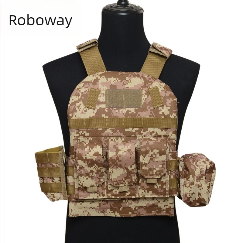 Детска тактическа жилетка: лека, камуфлажен принт, дишаща, водоустойчива