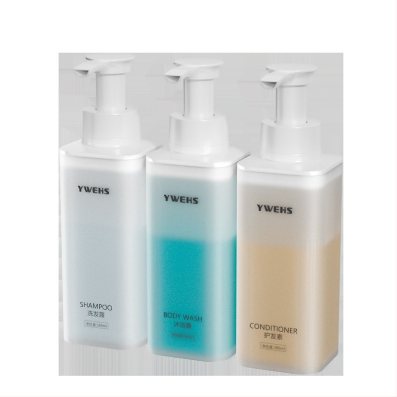 Стенно монтиран дозатор за сапун за хотелска баня – дозатор за пяна с помпа, ABS, 600 g, инжекционно формоване, стил светъл лукс