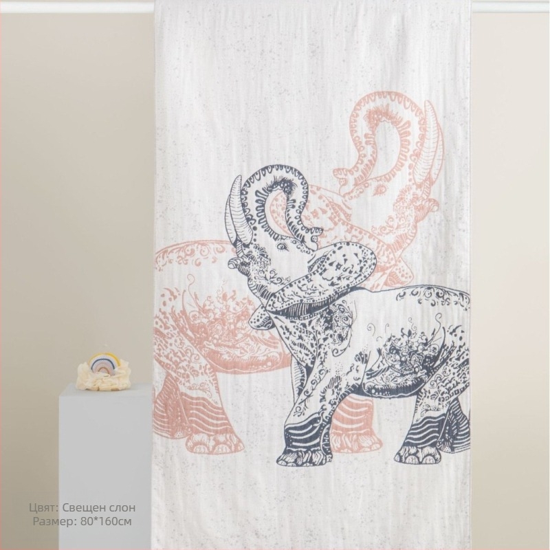 Хавлиена кърпа за баня/плаж — Zhiyang, 100% памук, жакард, 32s нишки, 300–400 г