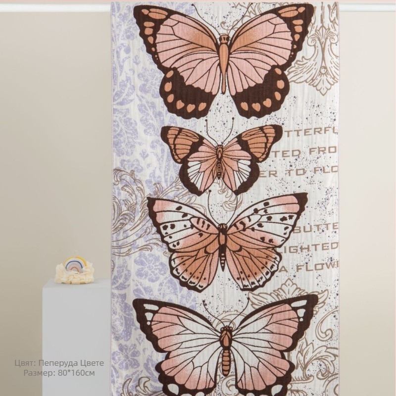 Хавлиена кърпа за баня/плаж — Zhiyang, 100% памук, жакард, 32s нишки, 300–400 г