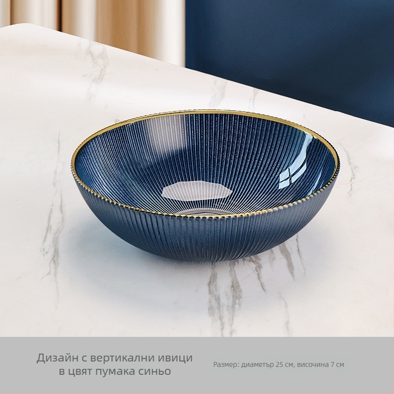 Метална чиния за плодове с електроплатирано покритие, нов китайски стил, марка Huanze Ceramics