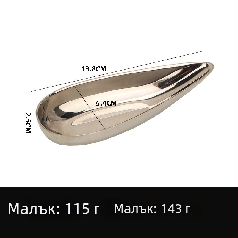 Zhuo Jin плодово плато от неръждаема стомана, десертно сервиране, модерен стил, първокласно качество, лицензирана частна марка