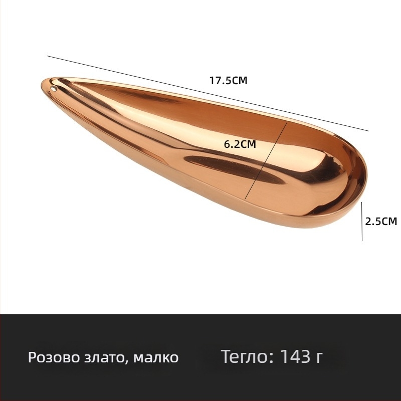 Zhuo Jin плодово плато от неръждаема стомана, десертно сервиране, модерен стил, първокласно качество, лицензирана частна марка