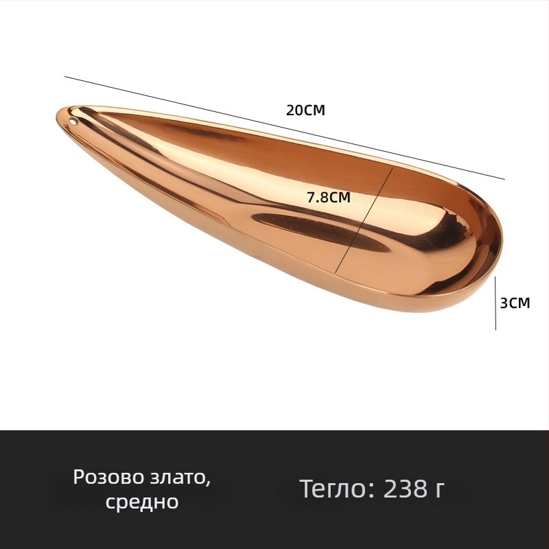 Zhuo Jin плодово плато от неръждаема стомана, десертно сервиране, модерен стил, първокласно качество, лицензирана частна марка