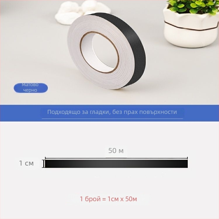 Пластмасов стенен стикер за кант на гардероб в спалнята, самозалепваща се лента за ръб, огнеупорна, прост модерен стил