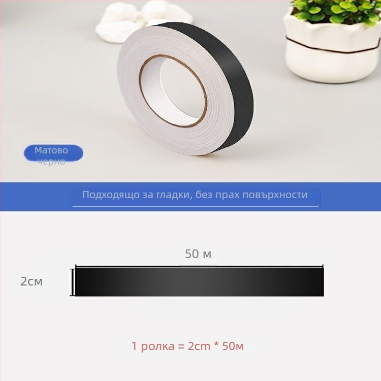 Пластмасов стенен стикер за кант на гардероб в спалнята, самозалепваща се лента за ръб, огнеупорна, прост модерен стил