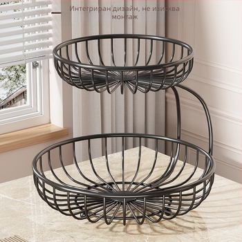 MUGG стелаж за плодова кошница, многоетажен настолен дисплей за плодове, прост стил, материал: Друг, лансиран: 2025-07-03