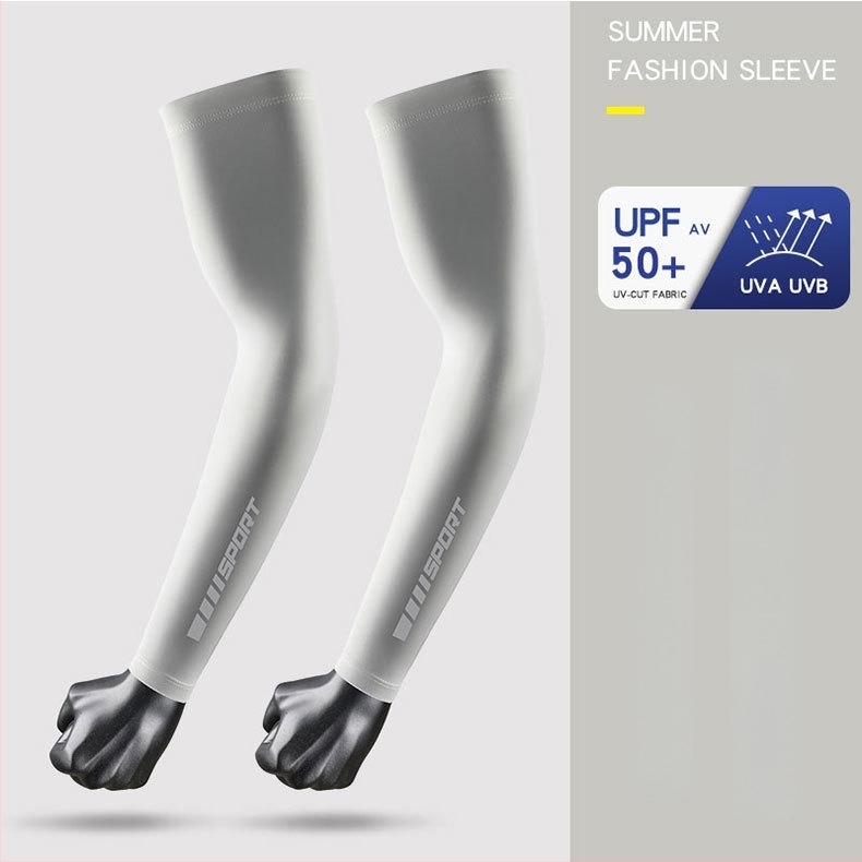 Лятни ръкави с UV защита, ледена коприна, нейлон-спандекс смес, тънки и дишащи