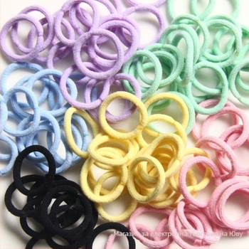 Детски ластички за коса - плетено въже, висока еластичност, без увреждане на косата, произход Yiwu