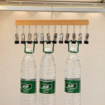 Дървени клипове за съхранение – 10 или 12 щипки, за бельо, чорапи и дрехи, стил модерна простота