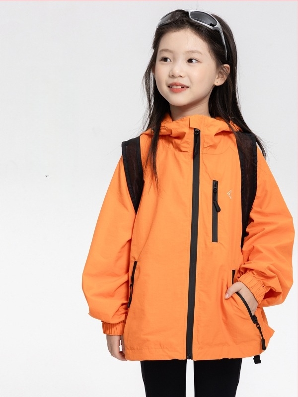 Яке за момичета с три защити: дишащо, водоустойчиво и ветроустойчиво, с качулка, за деца 7–12 г — CLARA GIRLS