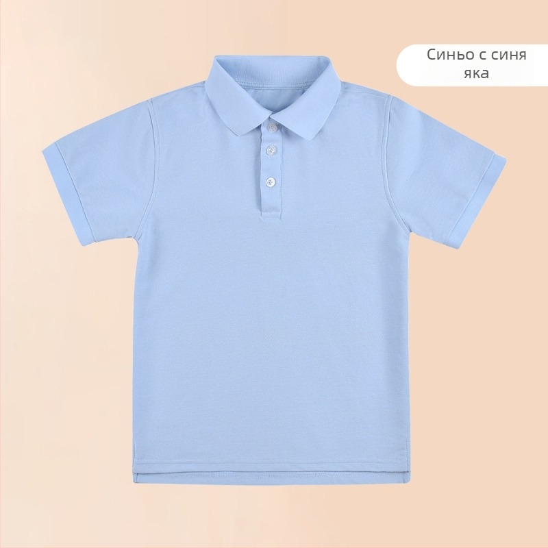 Поло риза от памук за лято 2024, райета или едноцветна шарка, за деца над 140 см.