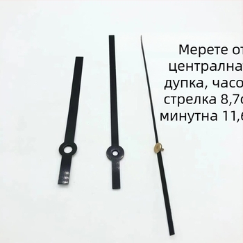 Кварцов часовников механизъм с метална обвивка и часови стрелки • марка Clock hand • движение: кварц • опаковка: 500 броя