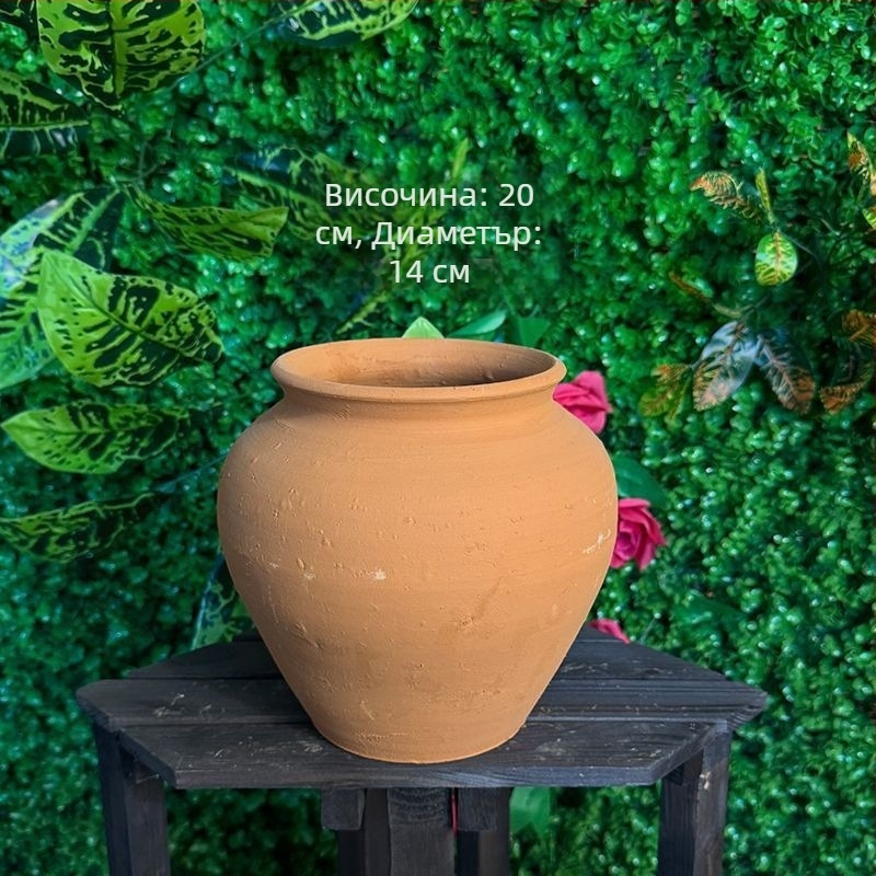 Контейнер за корени - Глинен подов саксийник, пасторален стил, HP3RYzmy