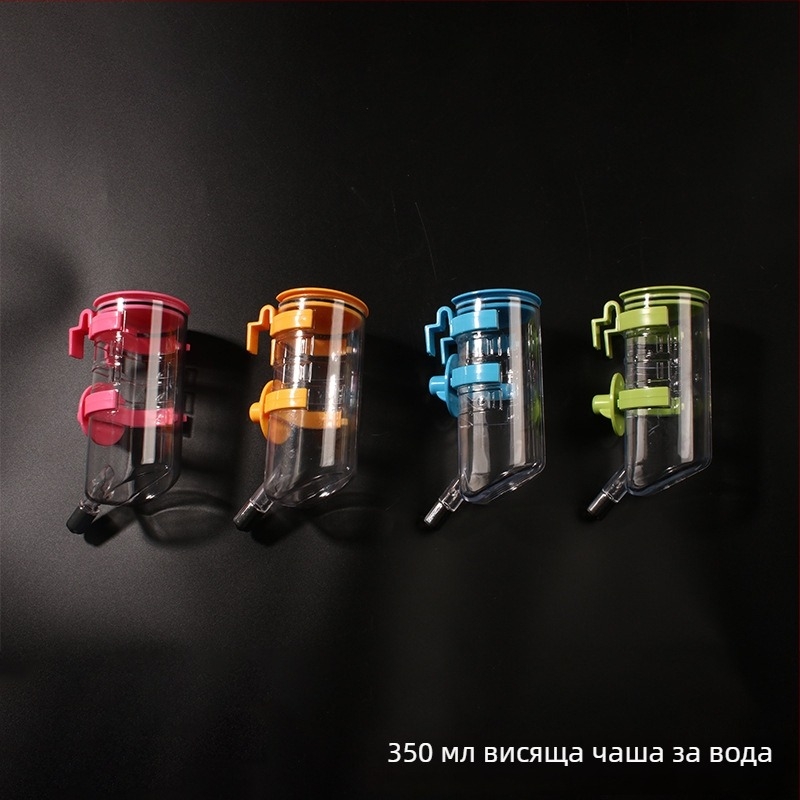 Автоматична висяща чаша за вода за домашни любимци — пластмасова, подходяща за кучета и котки, марка Dog overlord