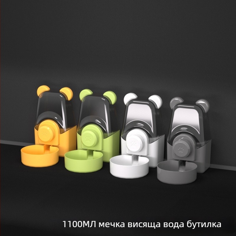 Автоматична висяща чаша за вода за домашни любимци — пластмасова, подходяща за кучета и котки, марка Dog overlord