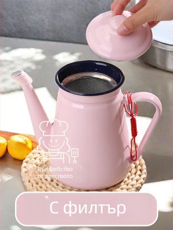 Бутилка за масло с метално тяло, японски стил, автоматично отваряне и затваряне