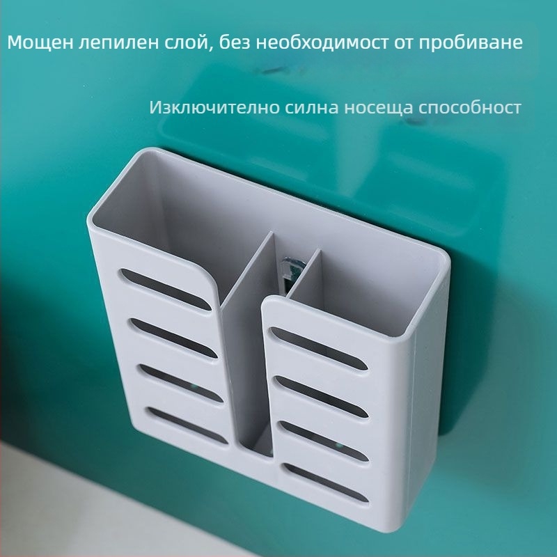 Стенно държач за клечки и лъжици, PP материал, многофункционална кухненска поставка за съхранение, произход Чаожоу