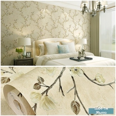 Американски ретро стил 3D релефна тапет с AB съвпадение на plum blossom, самозалепваща, нетъкан текстил, за спалня и хол като фон за телевизор