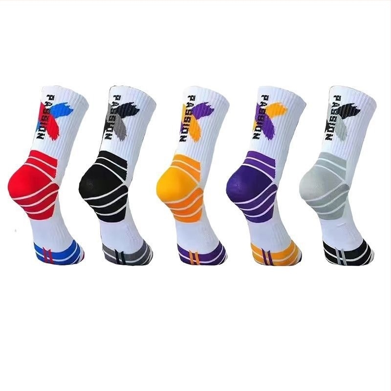 Мъжки баскетболни чорапи – средна дължина, антихлъзгащи, против миризма, тънки