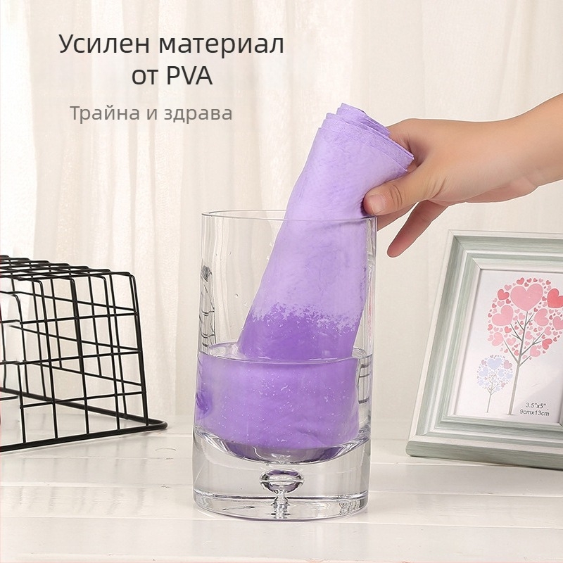 Спортна кърпа от PVA материал, плоско релефно тъкане, 8 нишки едножилна прежда, тегло 141 g, охлаждаща и бързосъхнеща (абсорбция на вода 5–10 s)