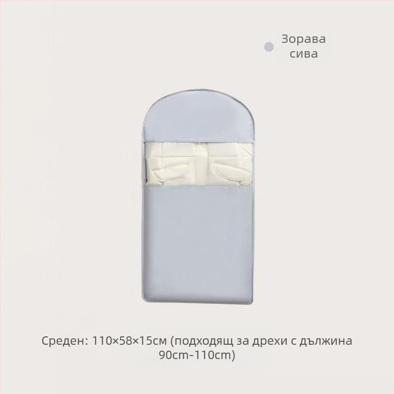 Прахозащитен закачен калъф за дрехи от Twill плат – прозрачен, удебелен, за гардеробно съхранение в дома