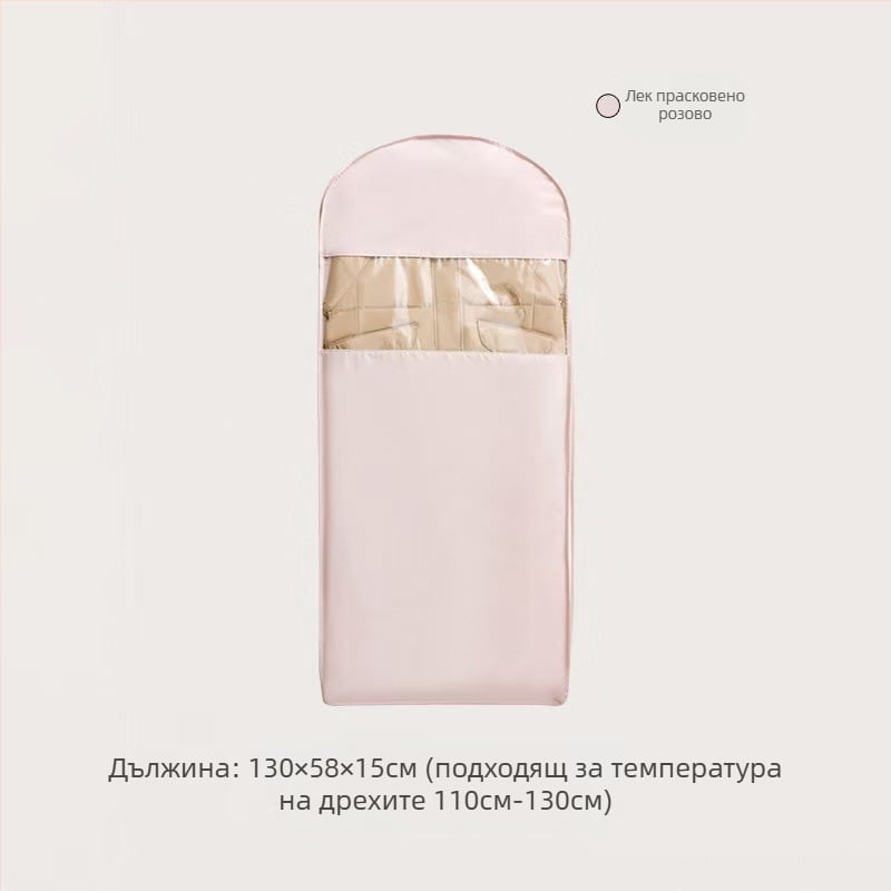 Прахозащитен закачен калъф за дрехи от Twill плат – прозрачен, удебелен, за гардеробно съхранение в дома
