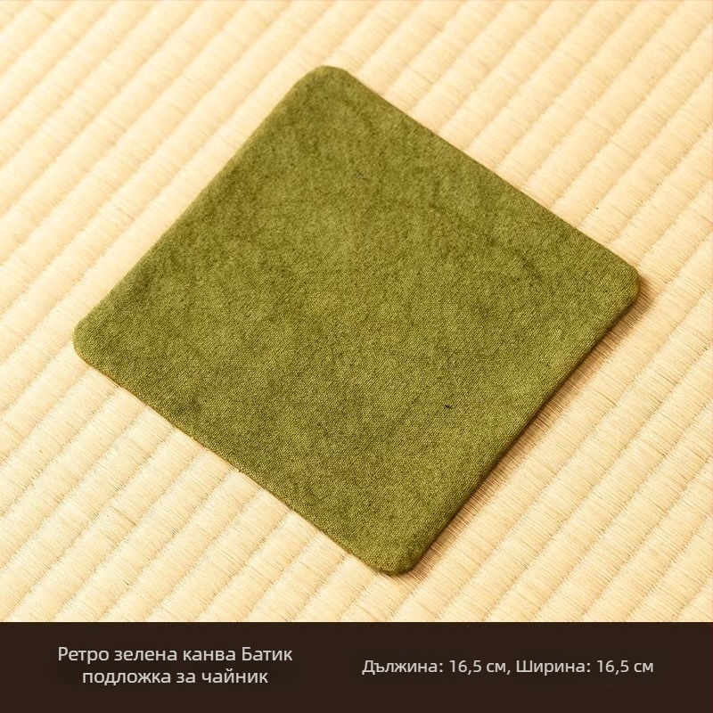 Подложка за чай от плат с тай-дай дизайн, двустранна, абсорбираща, за чаши и чайник