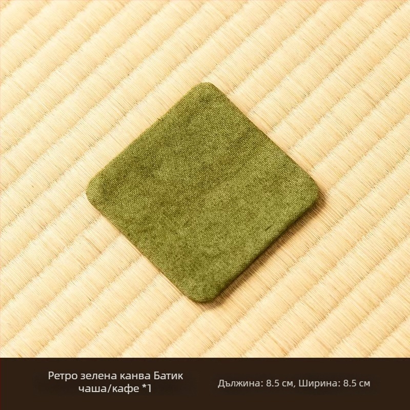 Подложка за чай от плат с тай-дай дизайн, двустранна, абсорбираща, за чаши и чайник