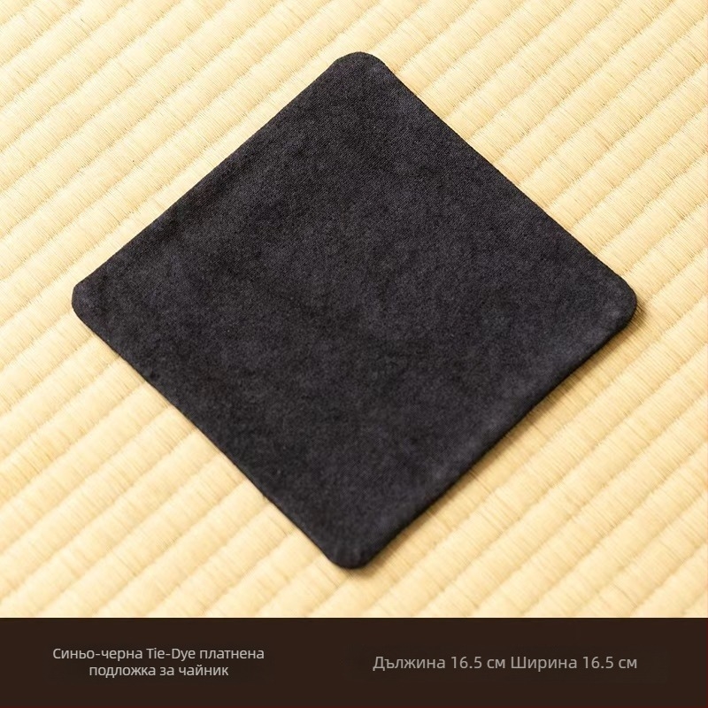 Подложка за чай от плат с тай-дай дизайн, двустранна, абсорбираща, за чаши и чайник