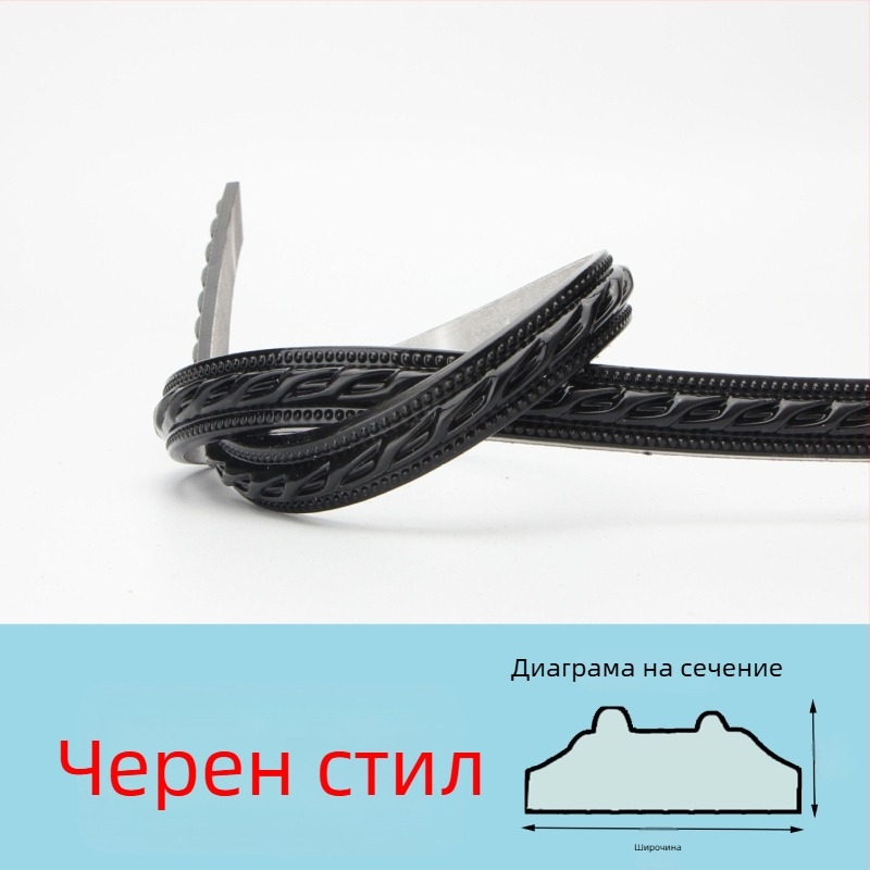 PVC самозалепваща декоративна ръбна лента за телевизионен заден фон — модерен стил, огнеупорна, водоустойчива, устойчива на влага, устойчива на корозия