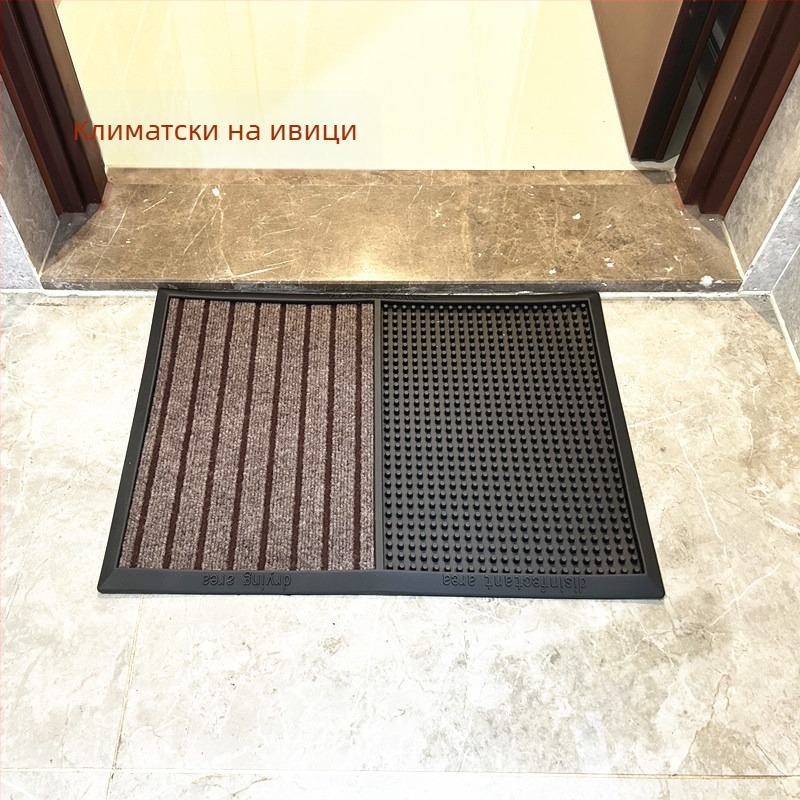 Входна гумена подложка за пода – антихлъзгаща повърхност, дезинфекция, миеща се, стил модерен минимализъм, марка YMO