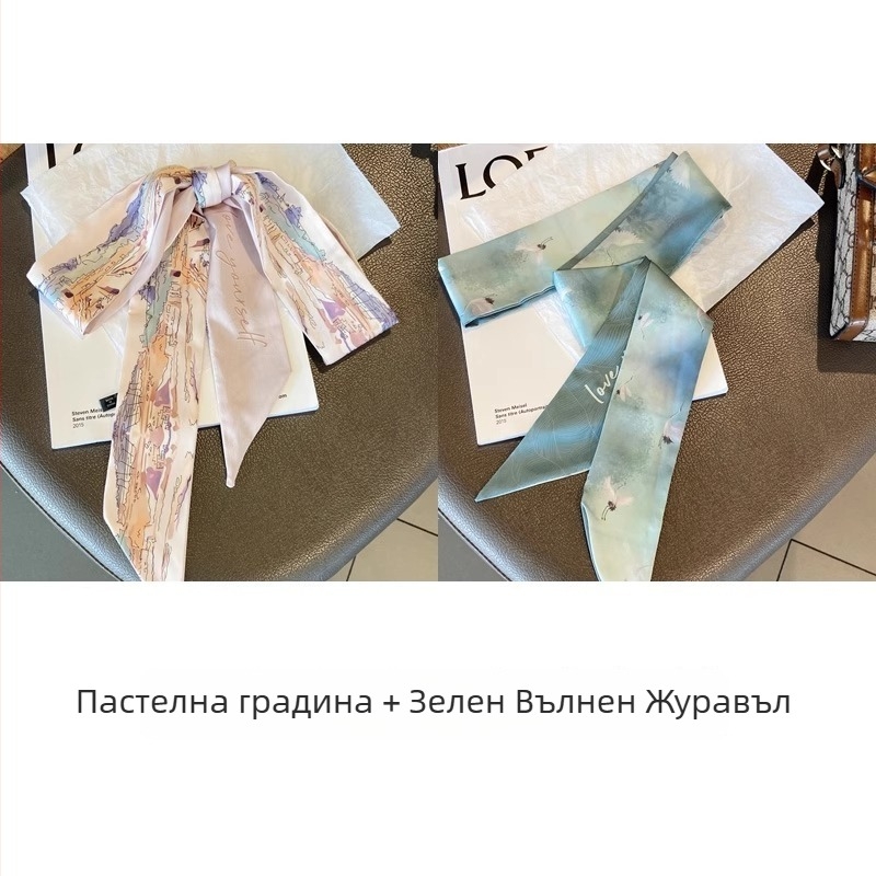 Шал за глава и аксесоар за коса от изкуствена коприна, плоско тъкане, лято, Ordinary, пролет 2025